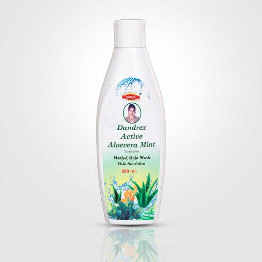 Dandrex Active Aloe Vera Mint Shampoo - Herbal Hair Wash & Nourisher