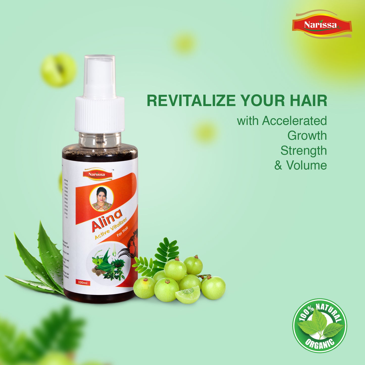 Alina Active Hair Vitalizer - Revitalize Your Hair with Natural Nourishment